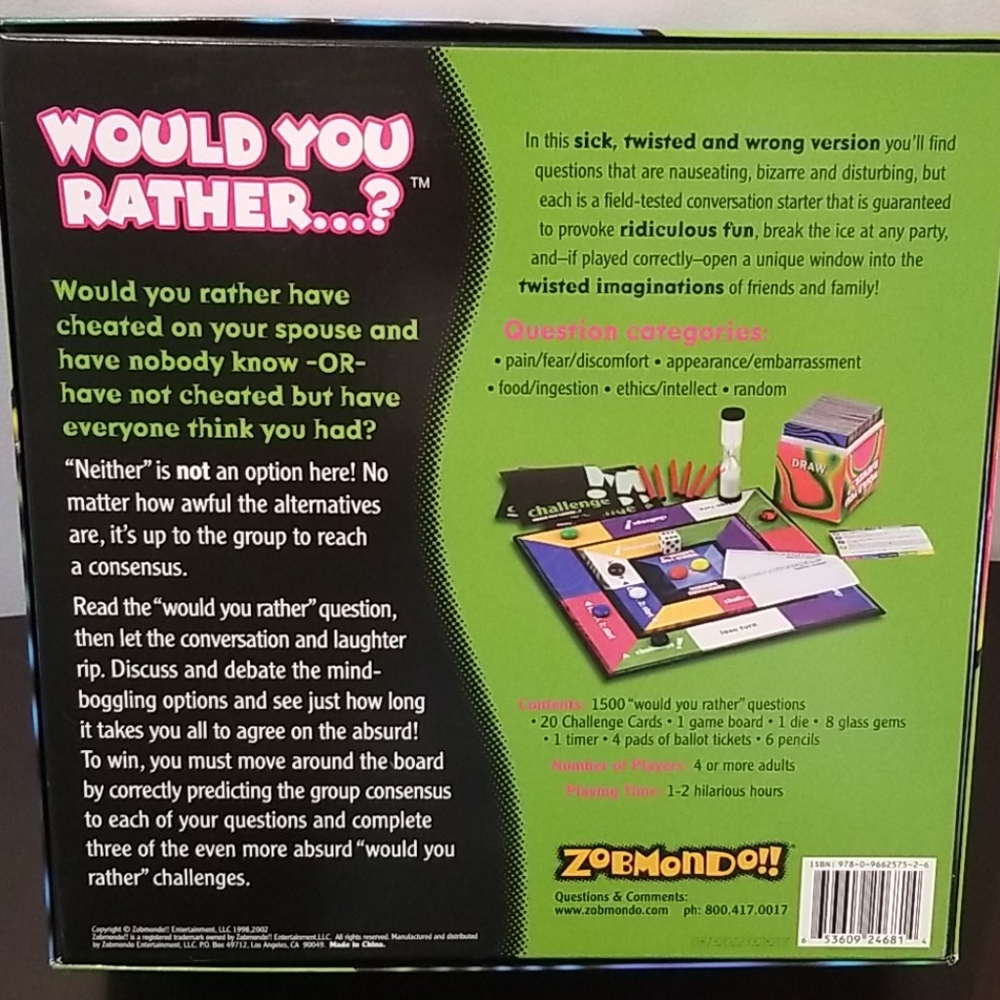 Would You Rather - Picture 2 of 3
